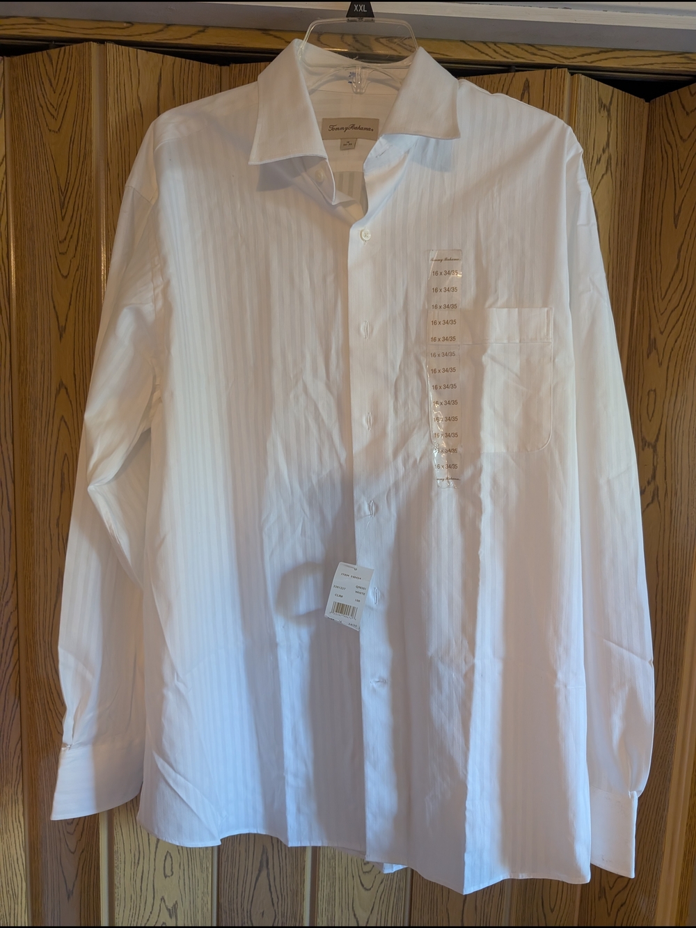 Brand New  Men's Tommy Bahama White Long-Sleeve Dress Shirt Size 16 35-3